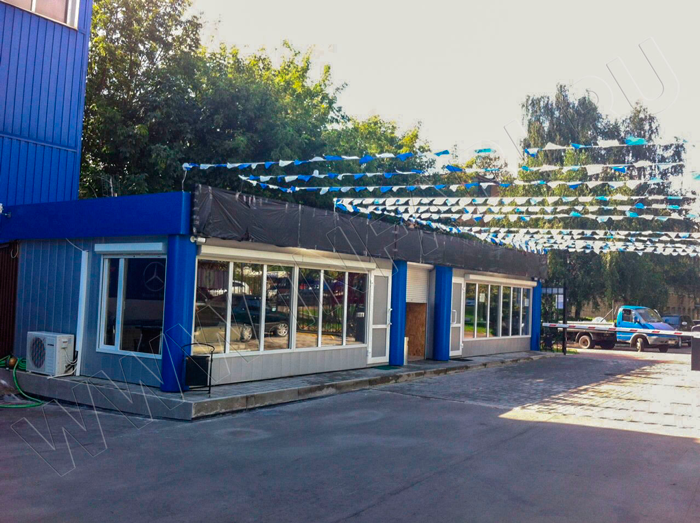 Модульный павильон на объекте