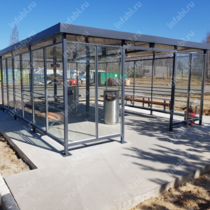 Павильон для курения КМ-модульный (6х4 м)