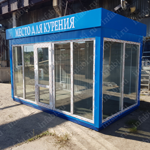 Павильон для курения КМ-УТ01 (4000х2000 мм)
