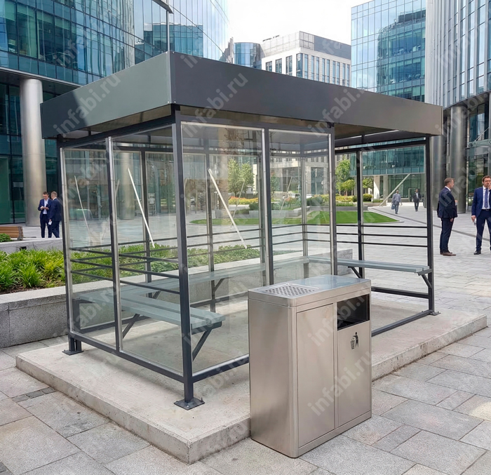 Павильон для курения КМ-10 (тип 4)