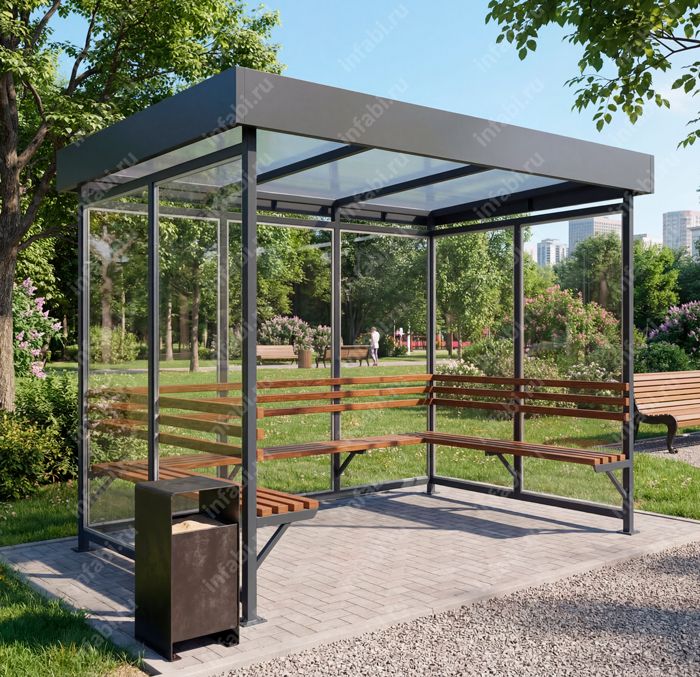 Павильон для курения КМ-10 (тип 6)