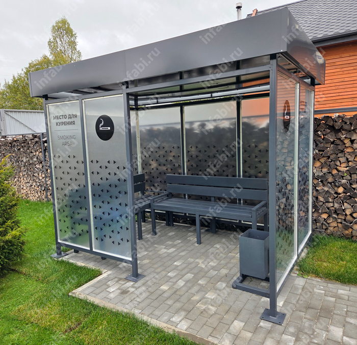 Павильон для курения КМ-13 (тип 2)