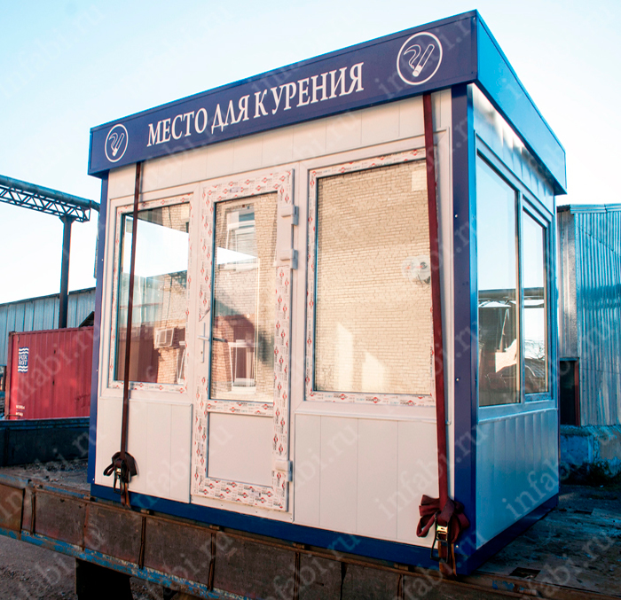 Павильон для курения КМ-УТ01 (4000х2000 мм)