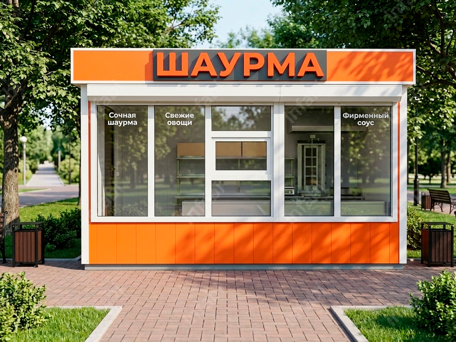 Фотография 1. Торговый киоск для шаурмы (тип 4)